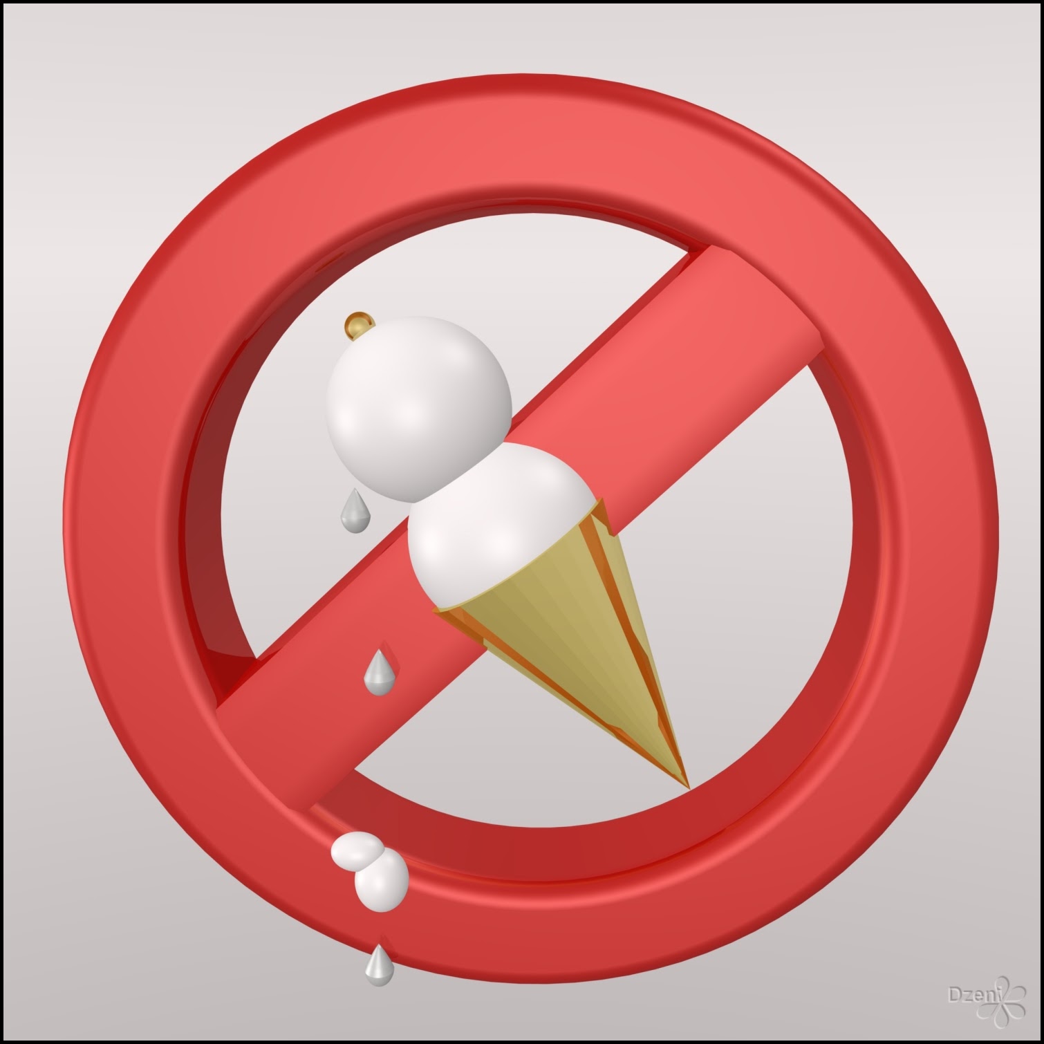 Read more about the article No Eating / No Ice Cream Sign